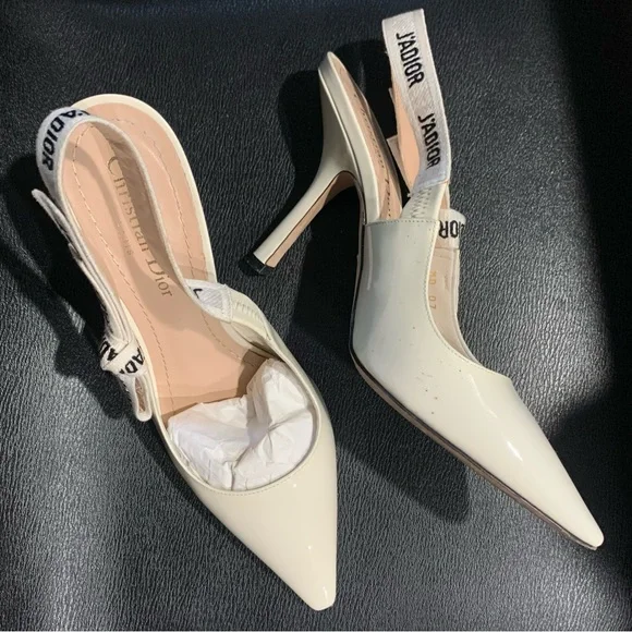 Dior Cream and Tan Heels - Picture 6 of 12